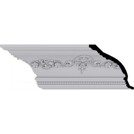 Ekena Millwork 6 1/4"H x 6 1/4"P x 8 7/8"F x 94 1/2"L, (11 3/4" Repeat), Sydney Crown Moulding MLD06X06X08SY